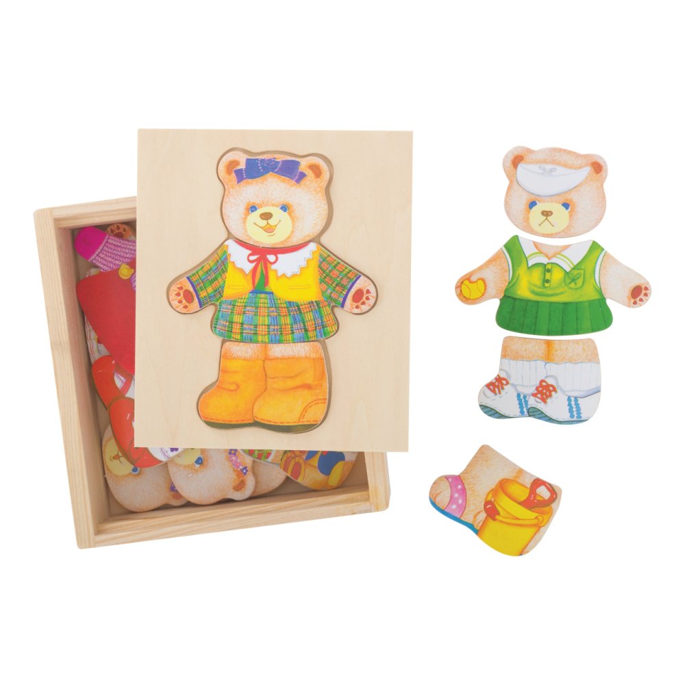 Bigjigs Toys Anzieh-Puzzle Frau Bär
