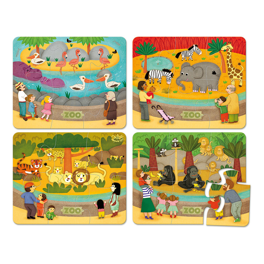 Vilac Fa puzzle Zoo