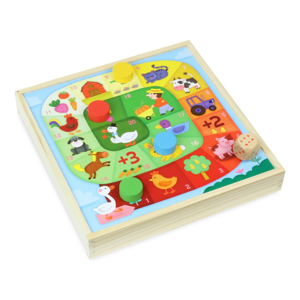 Vilac Holz Set mit lustigen Tier-Spielen 4 in 1 – Bild 4