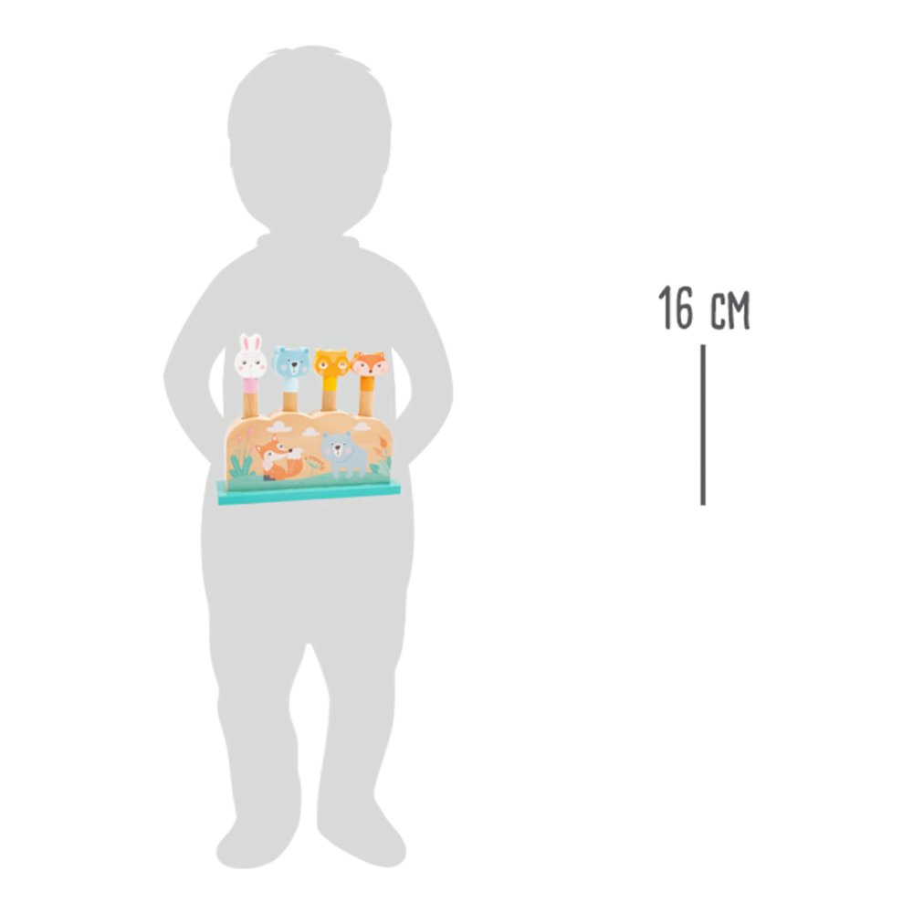 small foot Juego de lanzamiento de animales de madera - Imagen 4