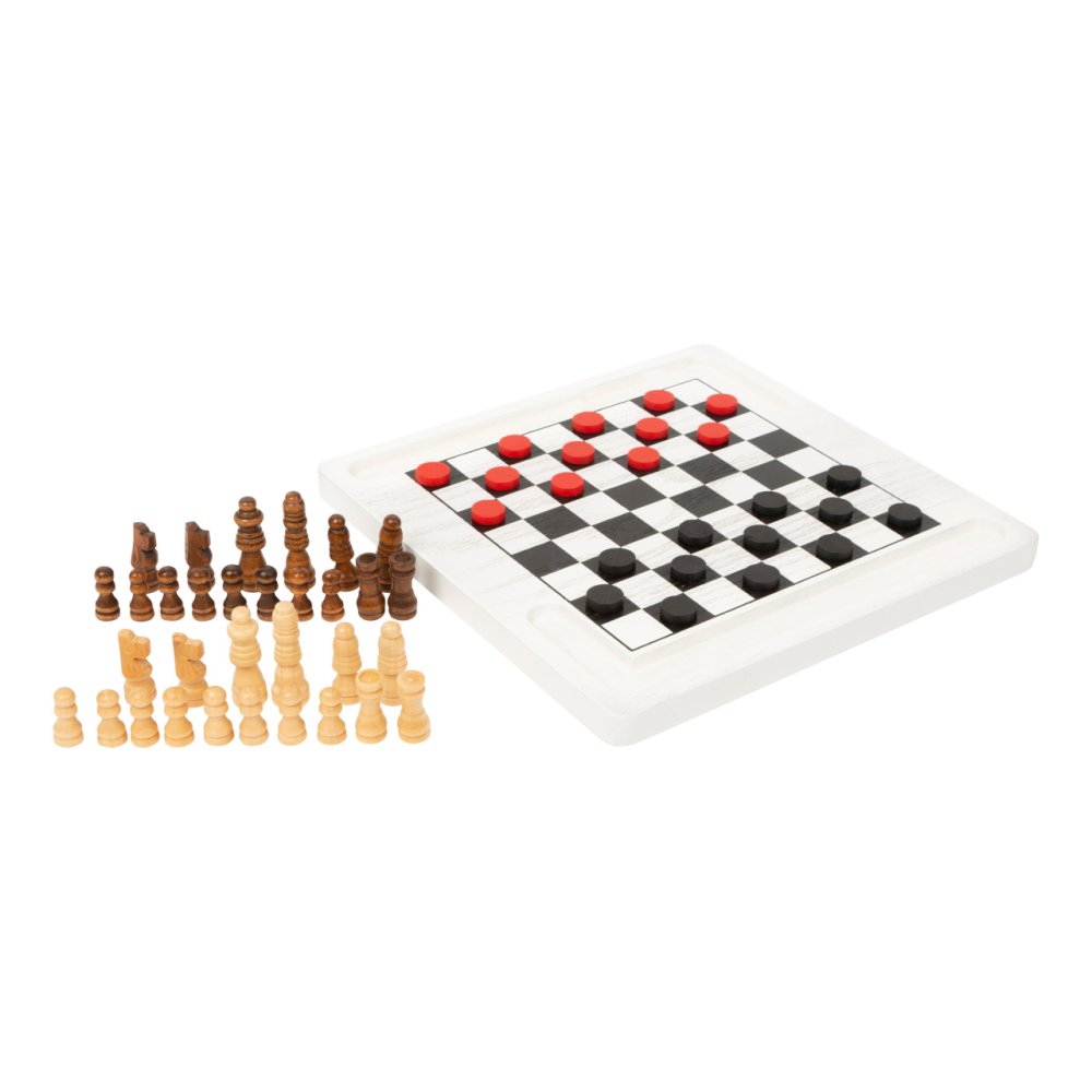small foot Jeu d'échecs et de dames en bois
