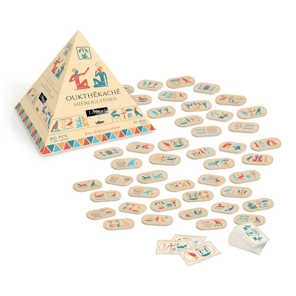 Vilac Memory Oukthêkaché mit Hieroglyphen