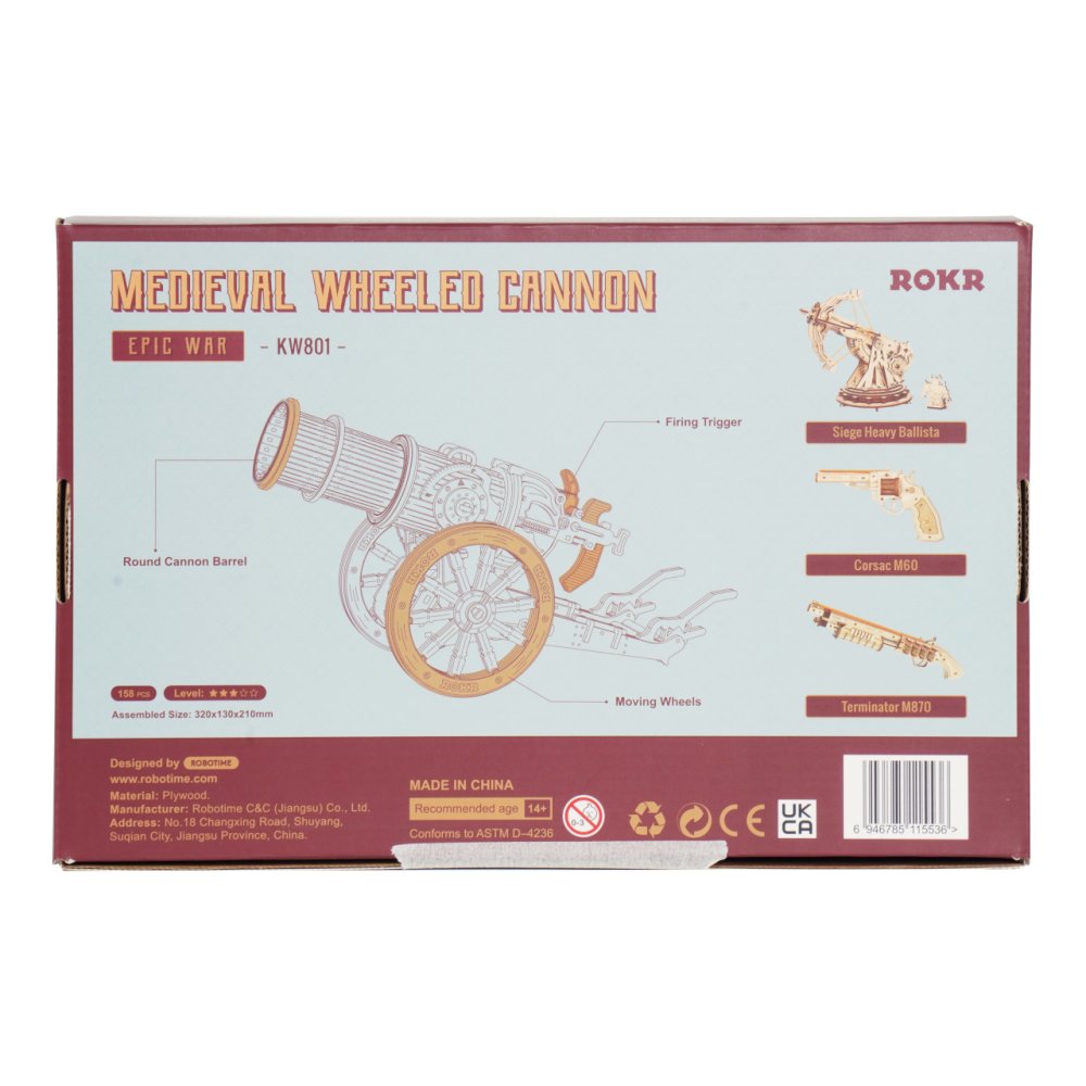 RoboTime 3D fa mechanikus modell – Ostromágyú - Image 5