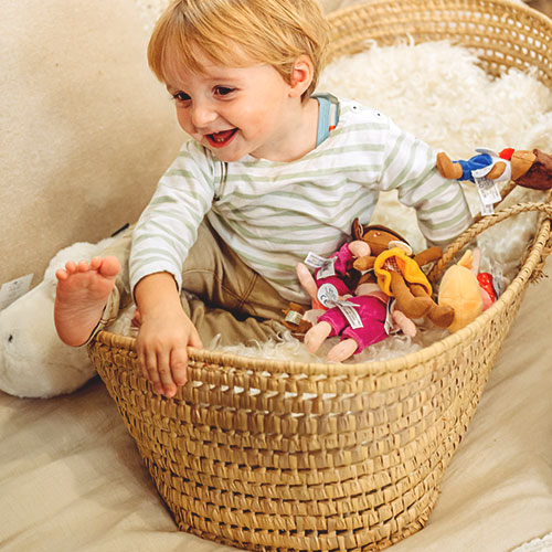 Doudou Jolijou Lalka Lena 16 cm żółta - obrazek 4