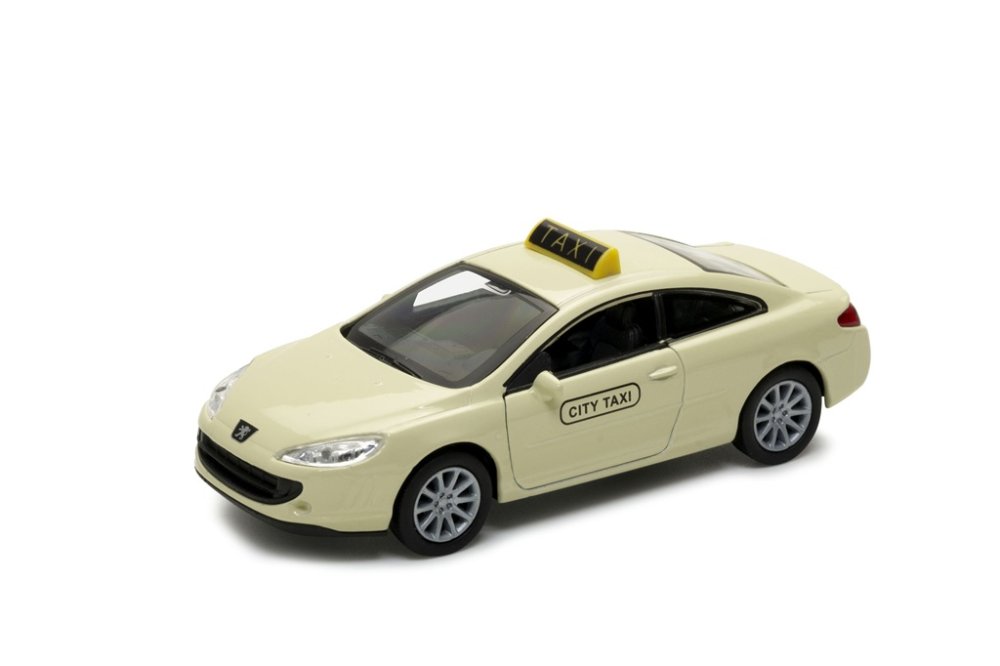 Welly Peugeot Coupe 407 TAXI 1:34 crema