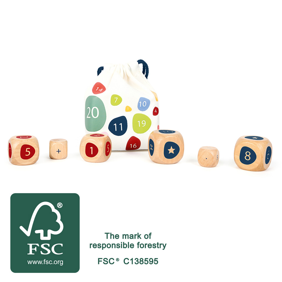 small foot Cubi educativi per contare 1 pz