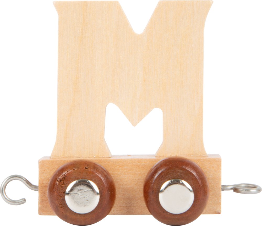 small foot Train en bois circuit de train alphabet lettre M