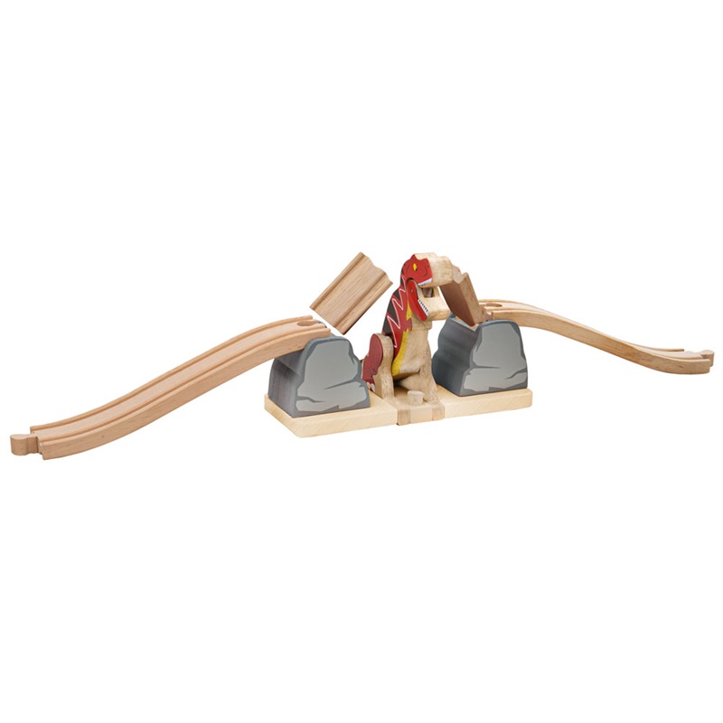 Bigjigs Rail Ponte con T-Rex