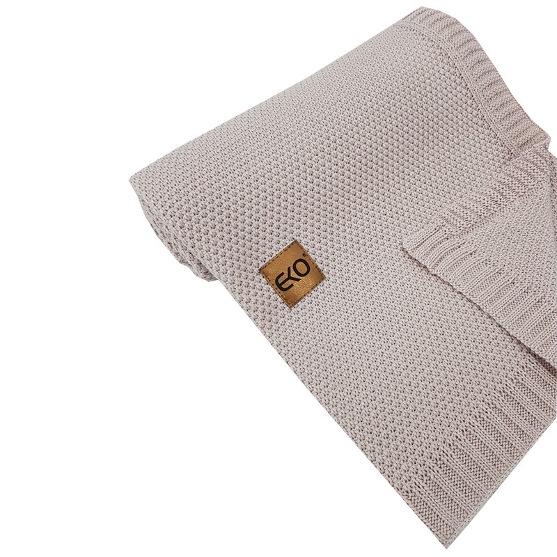 Manta EKO de bambú Powder rosa 100x80 cm - Imagen 3