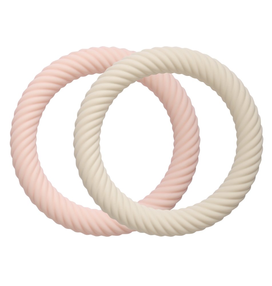 A Little Lovely Company - silikonowe gryzaki - truskawki ze śmietaną, 2 szt.