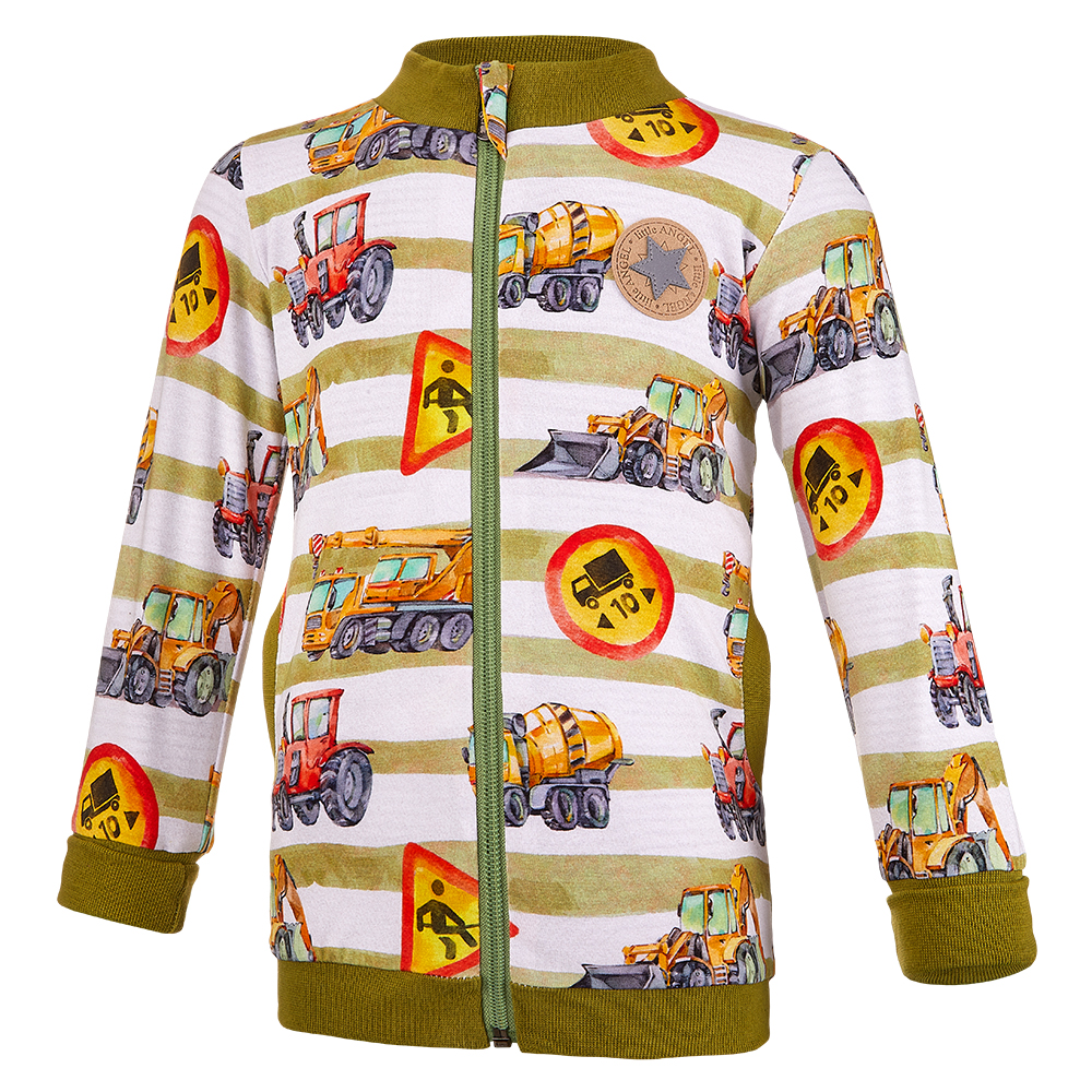 Felpa foderata Outlast® - cantiere/striscia bianco-nero 110