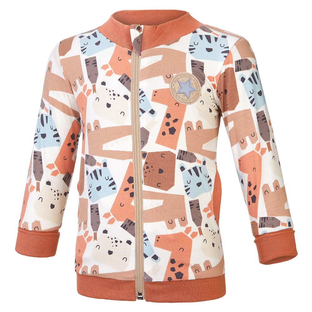 Felpa foderata Outlast® - animaletti colorati/beige chiaro 104