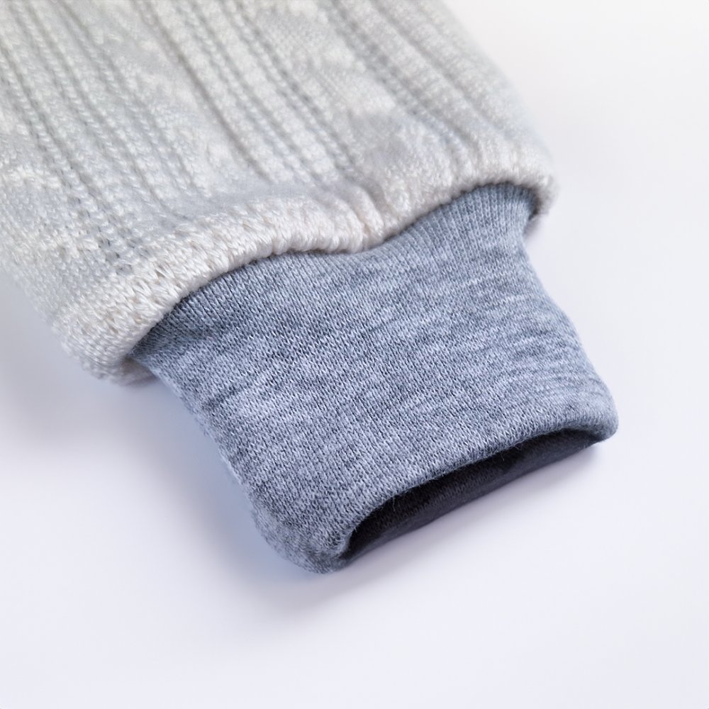 Veste doublée Outlast® - Off White/rayure chinée blanc-gris 62-68 – Image 3