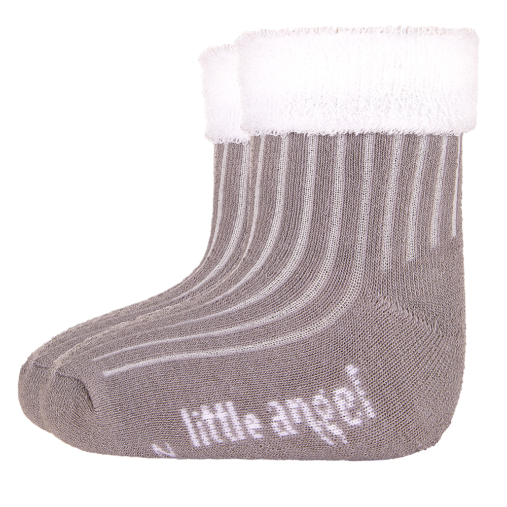 Outlast® Frotteesocken - dunkelgrau/weiß 10-14 | 7-9 cm – Bild 2