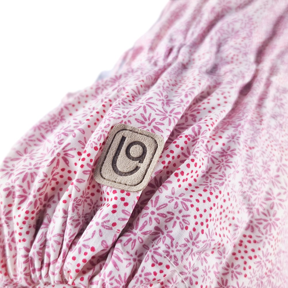 ANGEL fűzős pólya merev háttal - Outlast® - antik rózsaszín virágok - Image 3