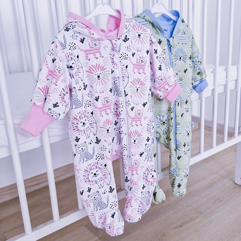 Tutina foderata DR Outlast® - leoni bianchi/baby rosa 56 - immagine 5