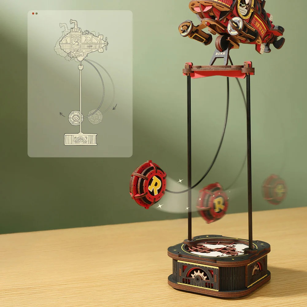 RoboTime 3D mechanická skládačka Ponorka s kyvadlem (obrázek 4)