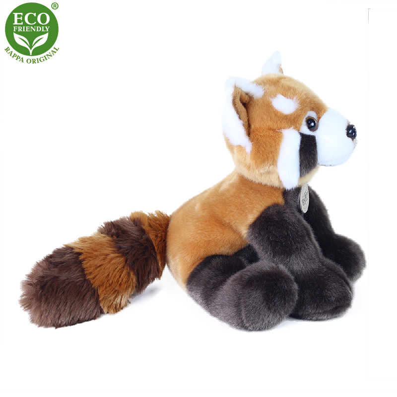 Rappa Plyšová panda červená stojící 28 cm ECO-FRIENDLY (obrázek 3)
