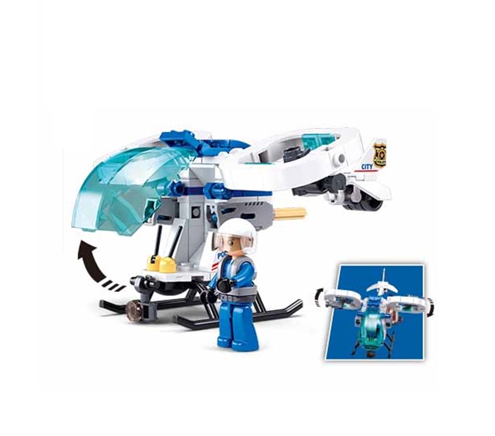 Sluban Metropolis M38-B1217C Vrtulník Air Patrol: Vzdušná hlídka (obrázek 4)