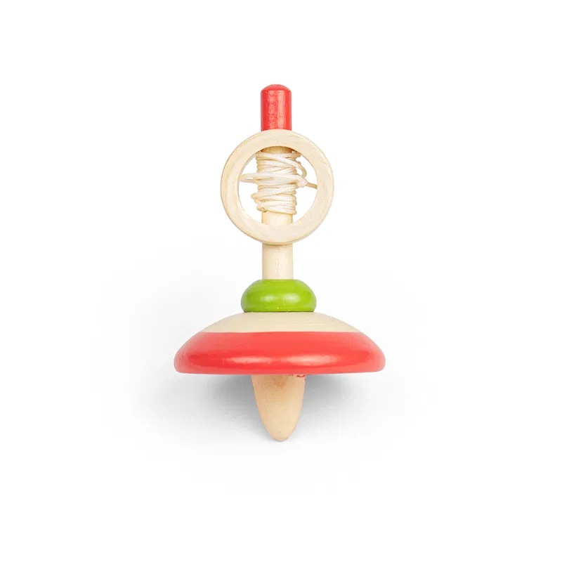 Bigjigs Toys Dřevěná káča s provázkem 1 ks (obrázek 9)