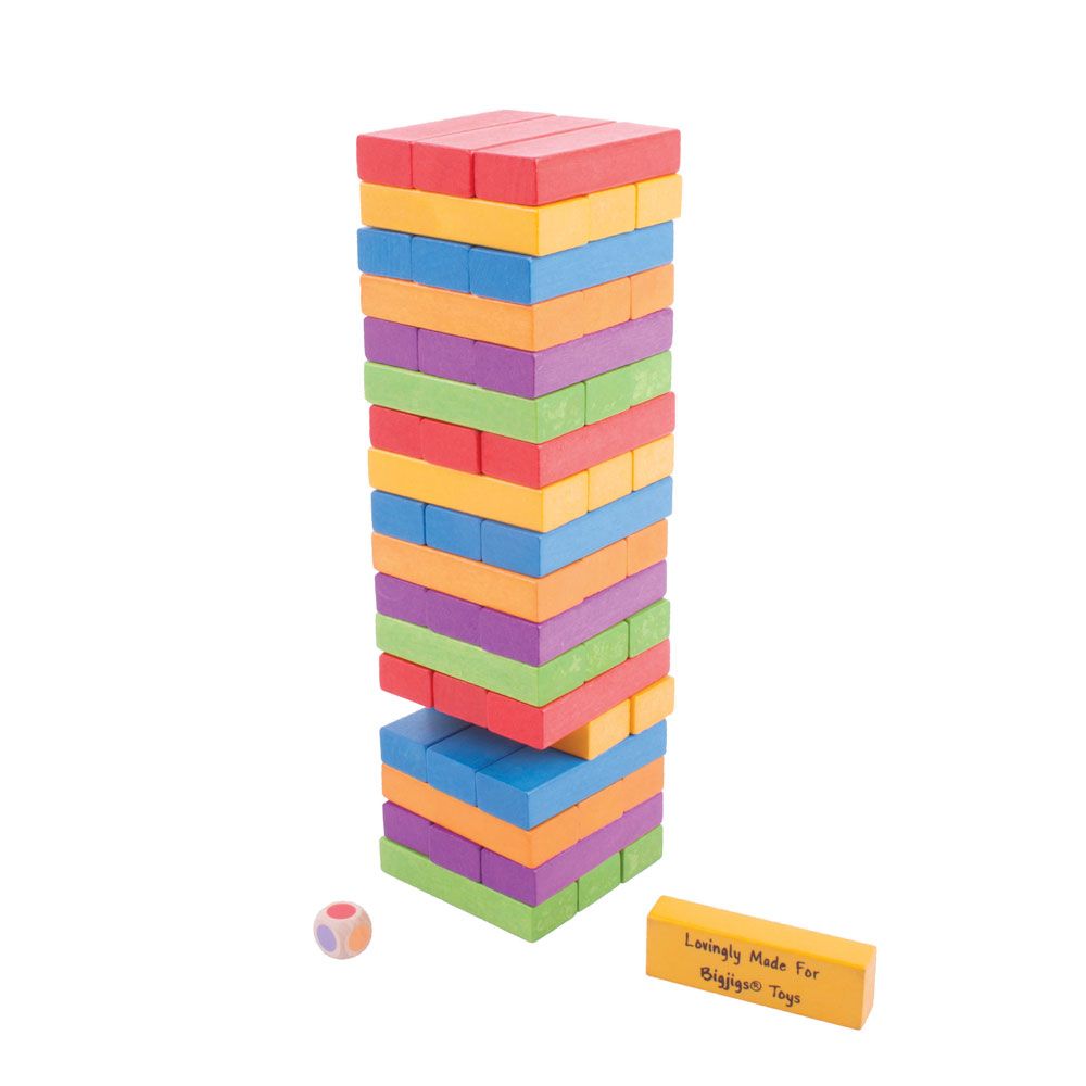 Bigjigs Toys Barevná Vratká věž (obrázek 4)