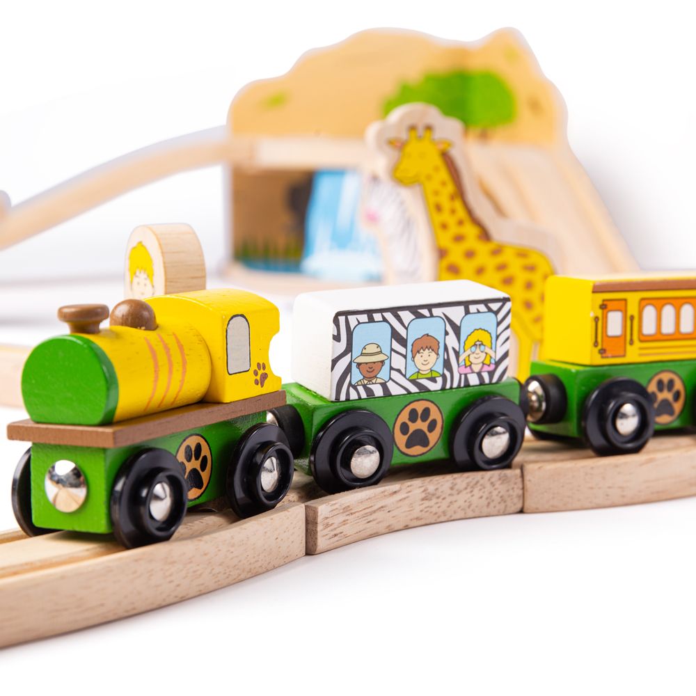 Bigjigs Rail Dřevěná vláčkodráha Safari (obrázek 6)