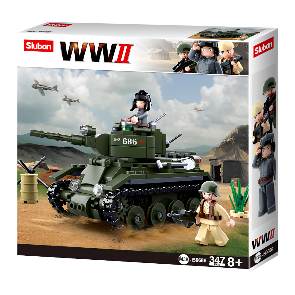 Sluban WWII M38-B0686 Sovětský tank BT7 (obrázek 5)