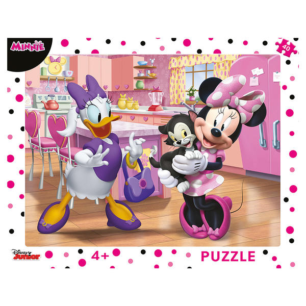 Dino Puzzle Růžová Minnie 40 dílků