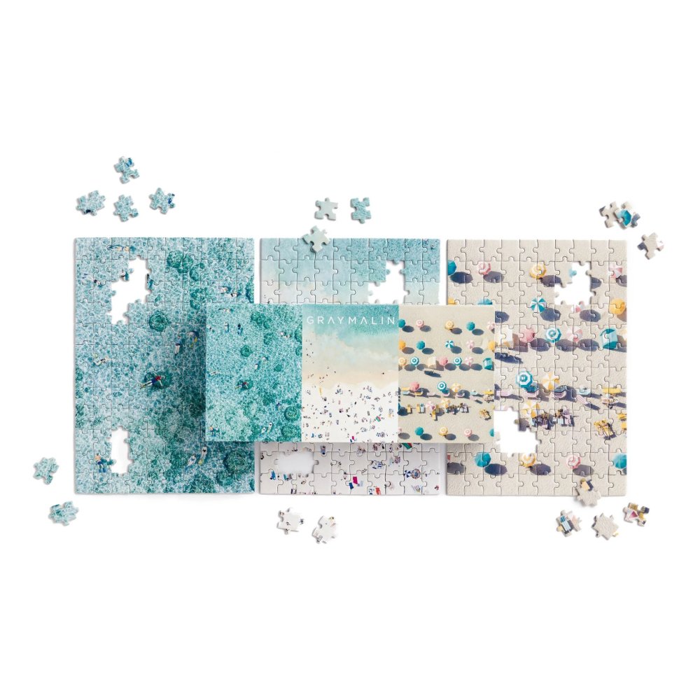 Galison Puzzle Letecké záběry pláží 3×120 dílků (obrázek 8)