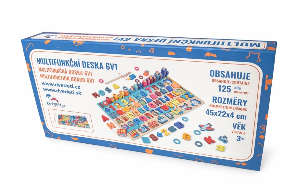 2Kids Toys Multifunkční deska vkládačka 6 v 1 (obrázek 5)