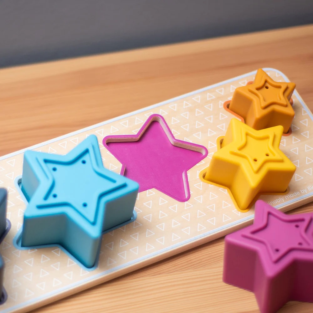 Bigjigs Toys Vkládací puzzle Hvězdy (obrázek 3)