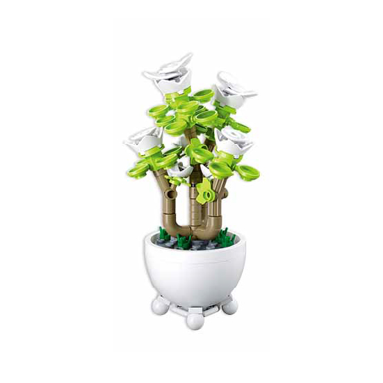 Sluban Flowers M38-B1075D Tropická rostlina v květináči