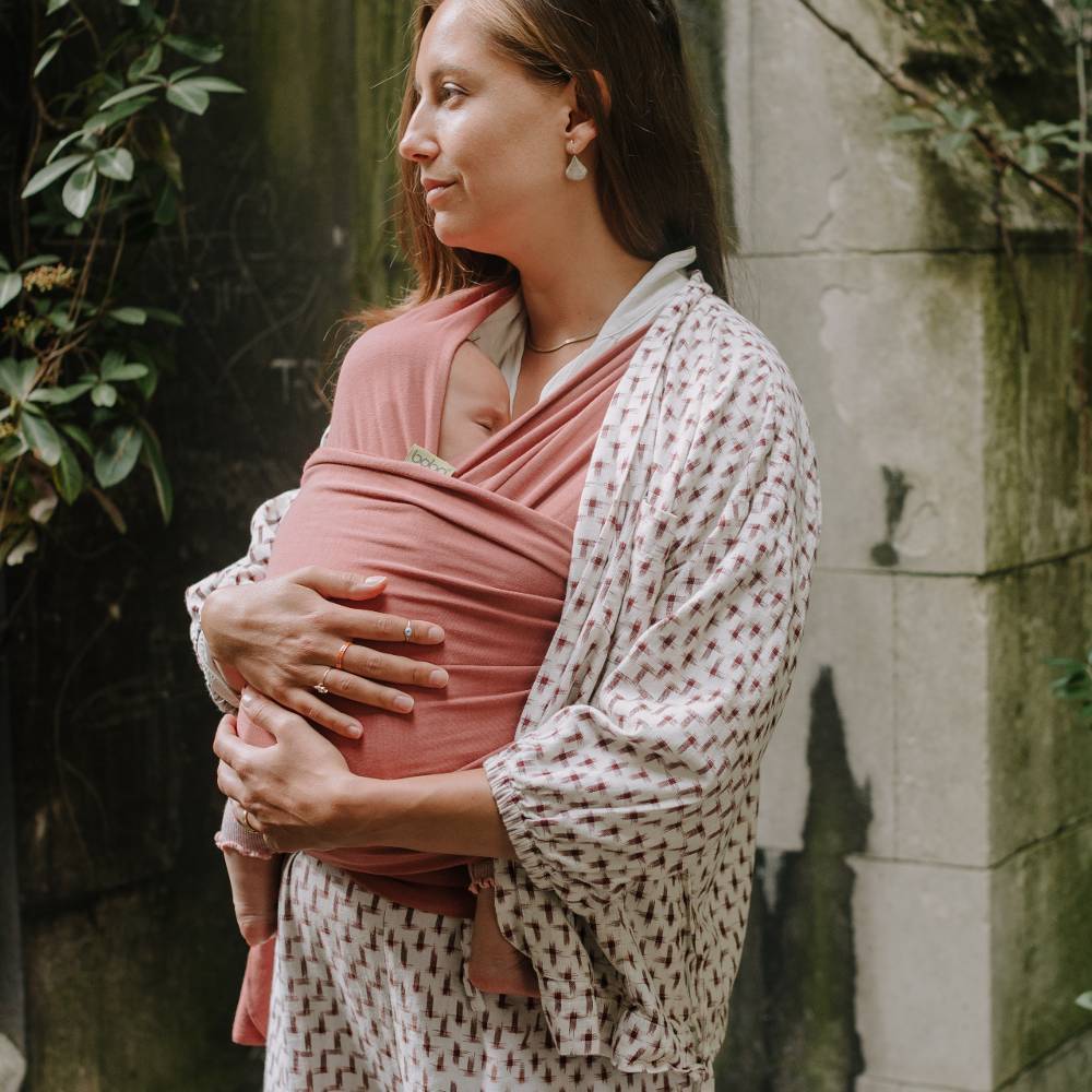 BOBA Porte-bébé / écharpe Classic Wrap - Rose – Image 4
