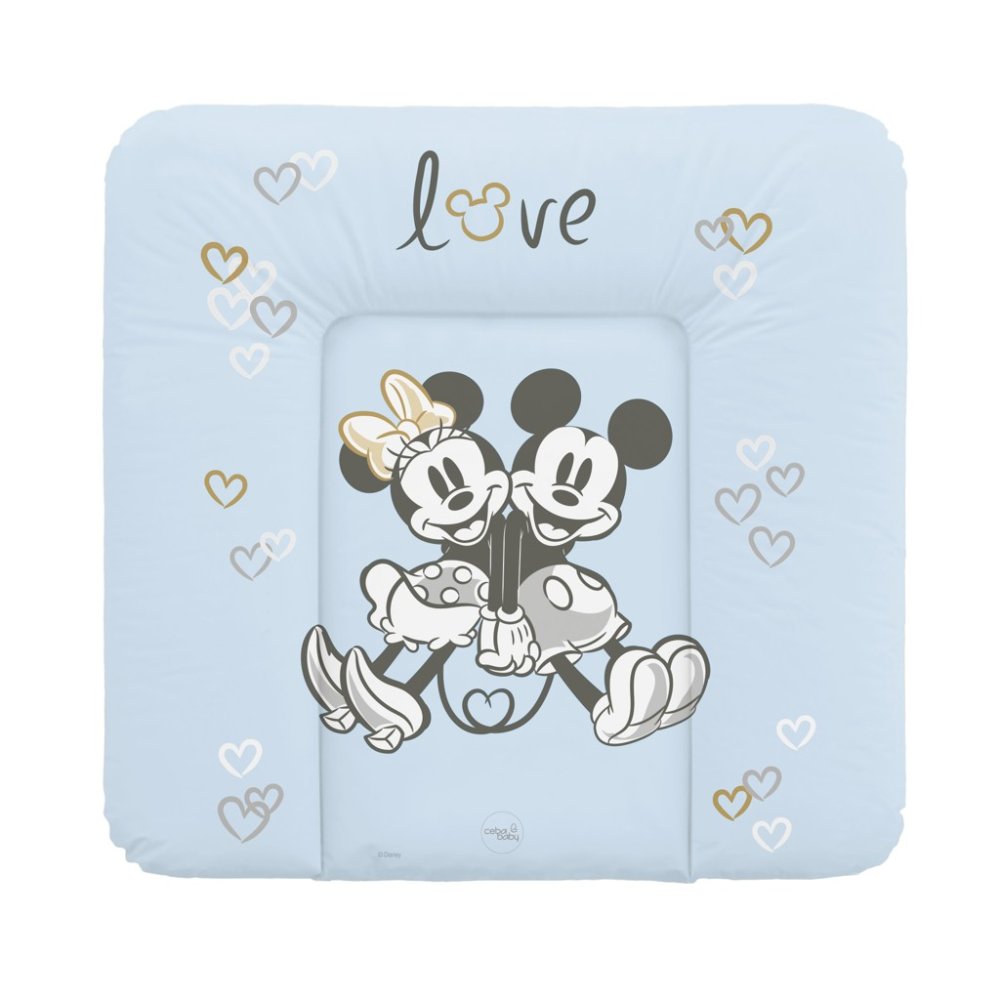 CEBA Podložka Prebaľovacia Mäkká Na Komodu (75x72) Disney Minnie & Mickey Blue