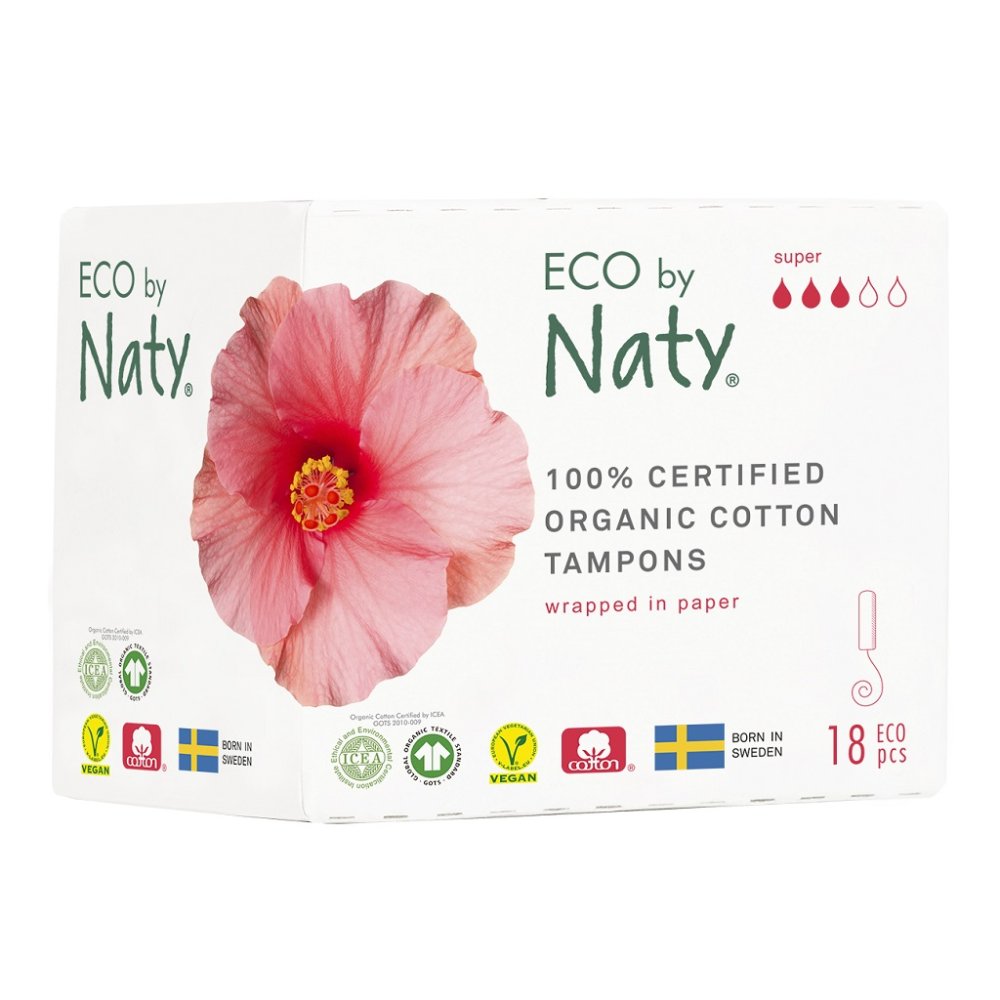 ECO BY NATY Dámské Tampóny (18 Ks) - Super