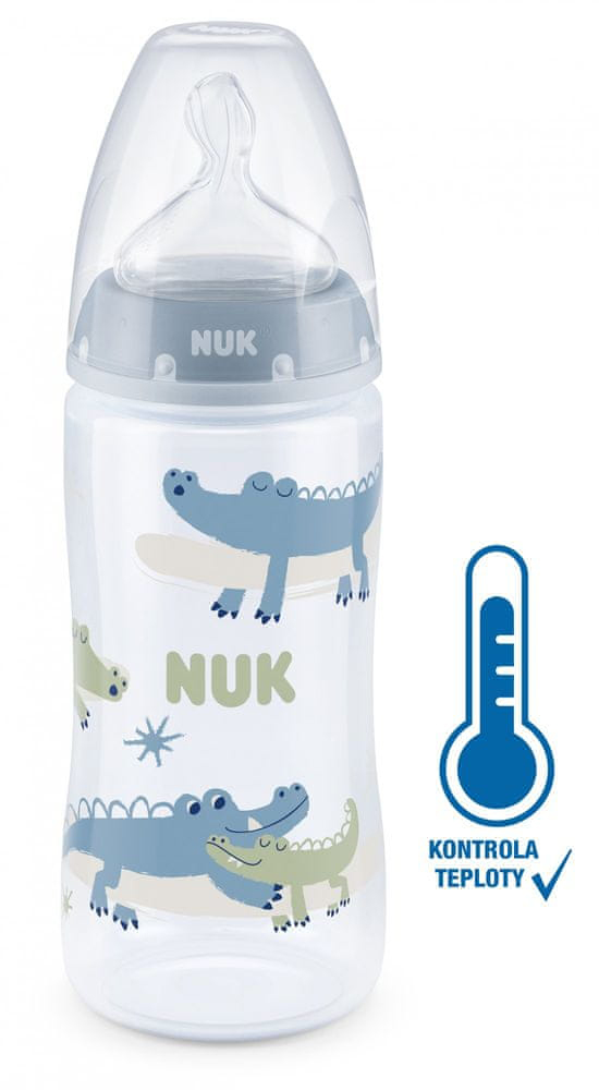 Butelka NUK FC+ Z Regulacją Temperatury 300 Ml - Niebieska