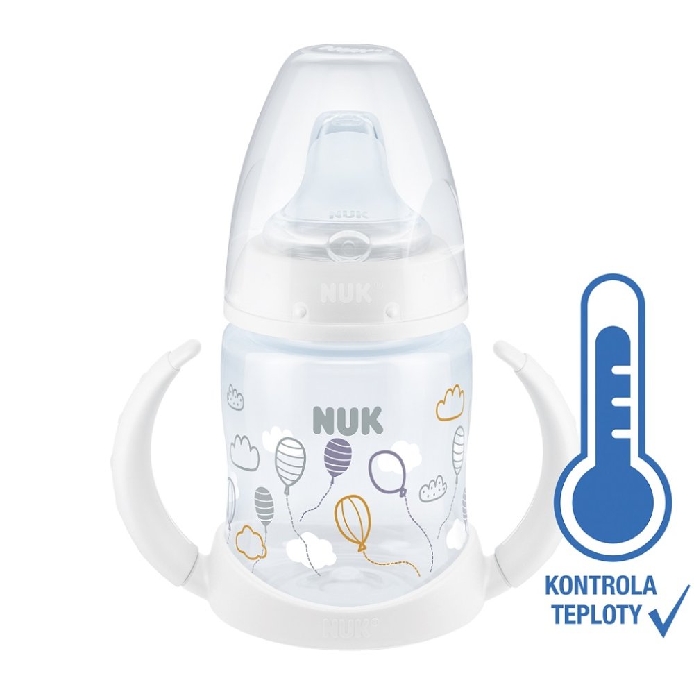 Bouteille D'apprentissage NUK FC Avec Contrôle De Température 150 Ml Blanc