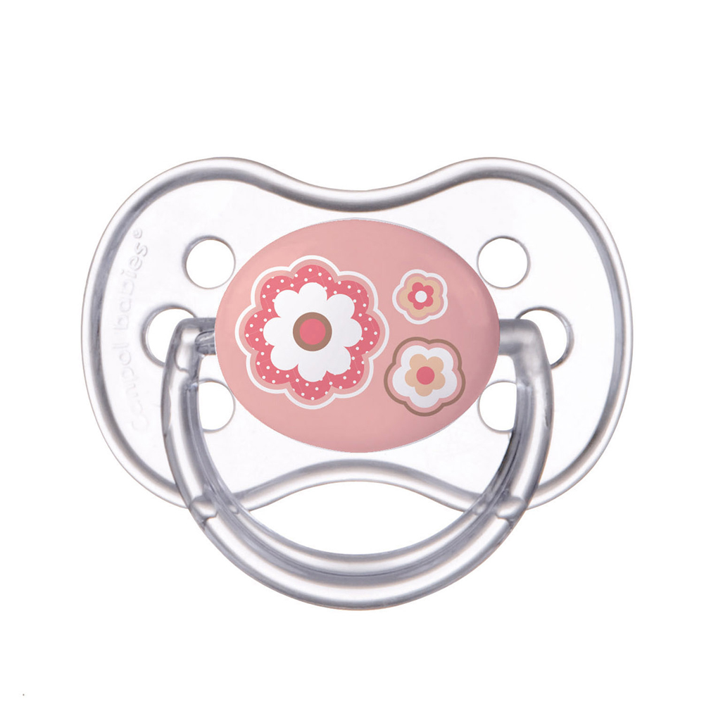 CANPOL BABIES Pacifier Silicone Symmetrical 0-6m Newborn Baby Pink