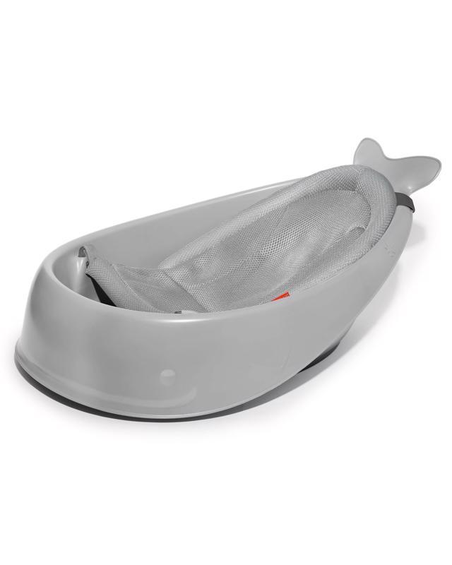 SKIP HOP Bathtub With Ergonomic Moby 3-phase Gray Mat