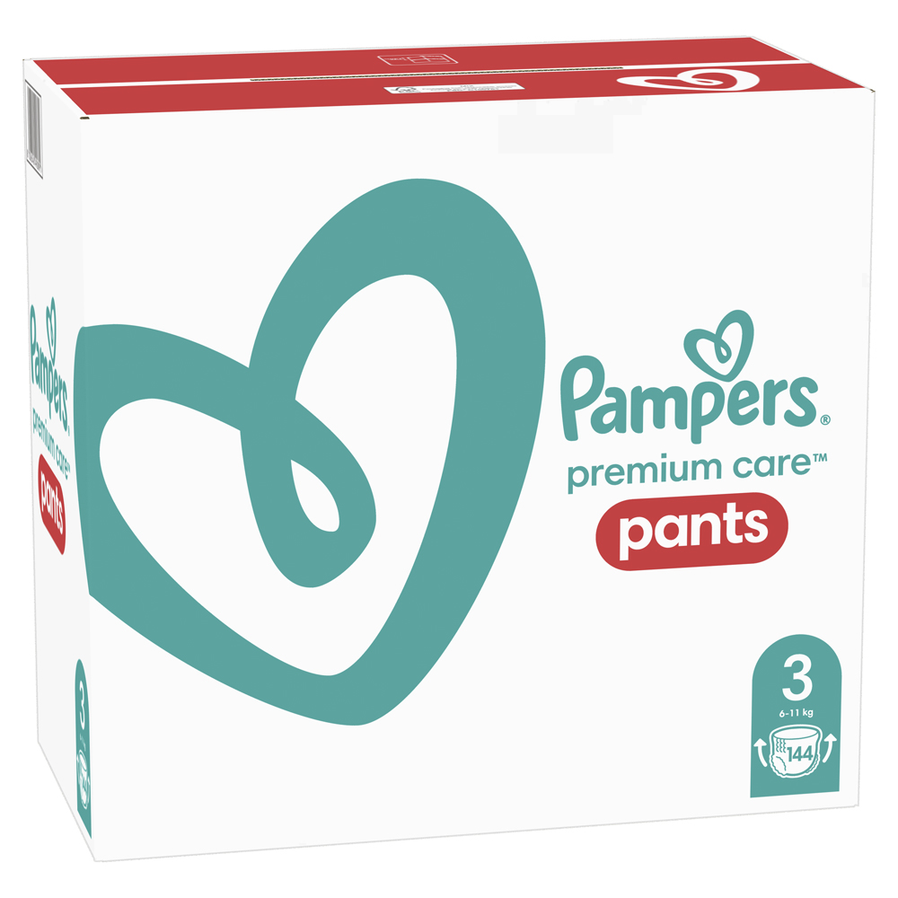 PAMPERS Premium Care Kalhotky Plenkové Vel. 3 (6-11 Kg) 144 ks