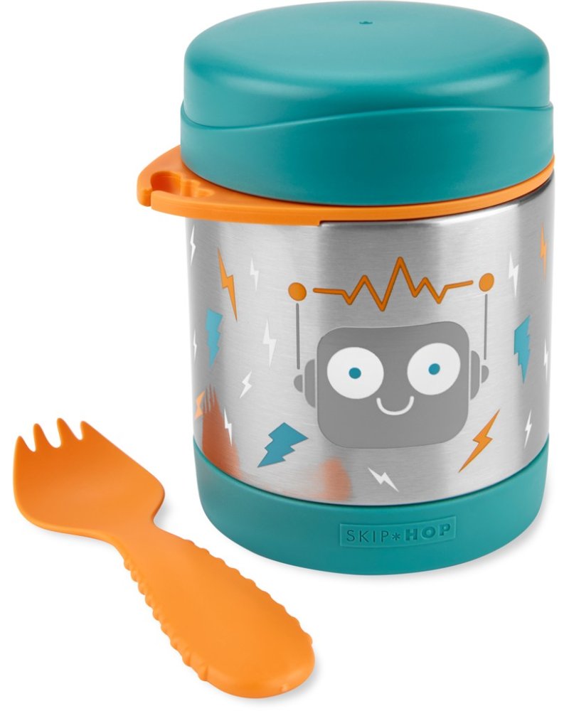 SKIP HOP Spark Style Termoska Na Jídlo Se Lžičkou/vidličkou Robot 325 Ml, 3r+