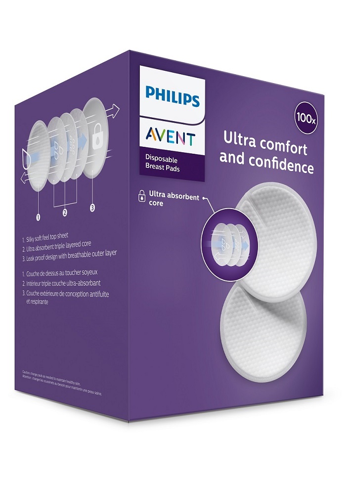 Philips AVENT Coussinets D'allaitement Jetables 2x100 Pcs