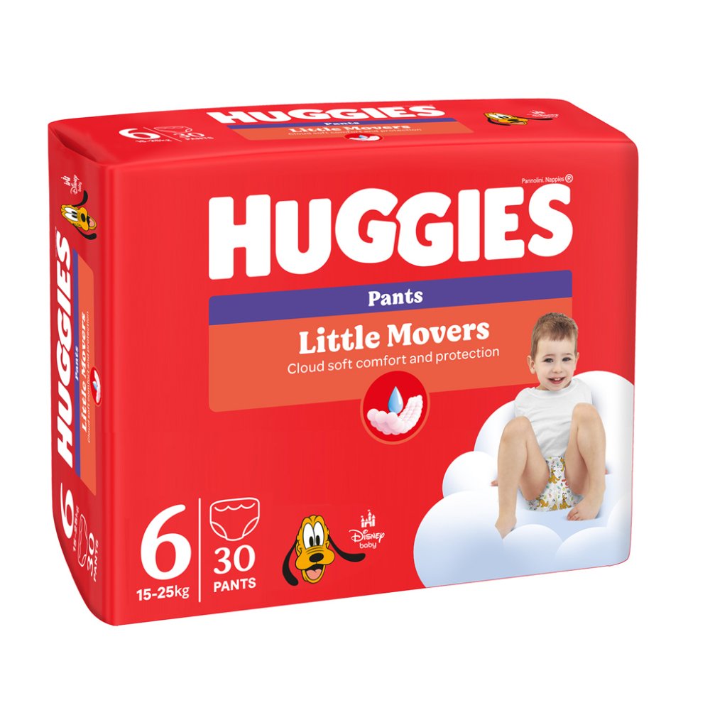 HUGGIES® Pants Kalhotky Plenkové Jednorázové 6 (15-25 Kg) 30 Ks