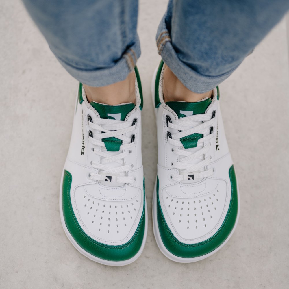 Barebarics Wave Barefoot Sneakers - White & Dark Green 37 White