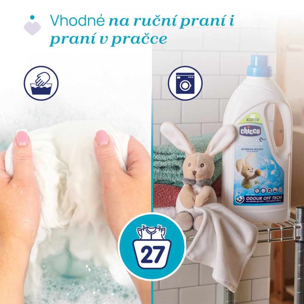 CHICCO Proszek do prania dla dzieci Sensitive 1,5 l (27 prań) - obrazek 6