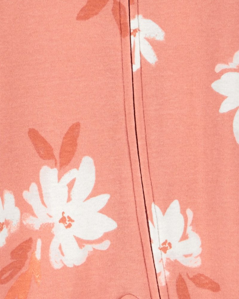 CARTER'S Ensemble 2 pièces combinaison, chapeau Rose Floral fille MFL 3m/taille. 62 – Image 3