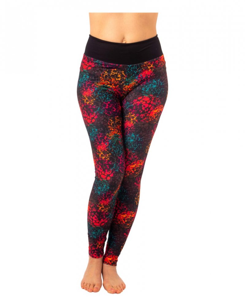 Leggings a vita alta da donna, gocce S