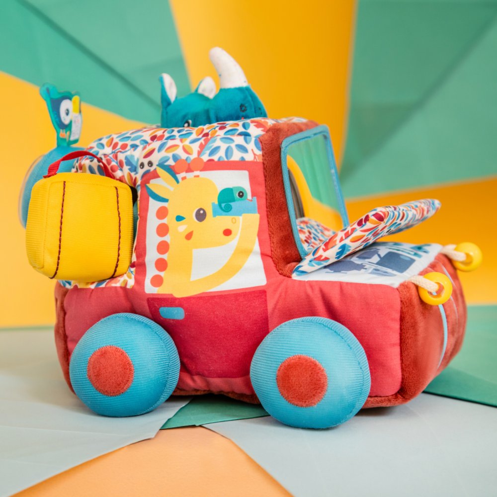 Lilliputiens - Voiture en tissu avec activités et miroir – Image 6