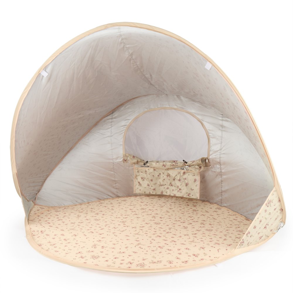 Bieco - Tente de plage pliante pour enfants avec protection UV - vintage flowers – Image 3