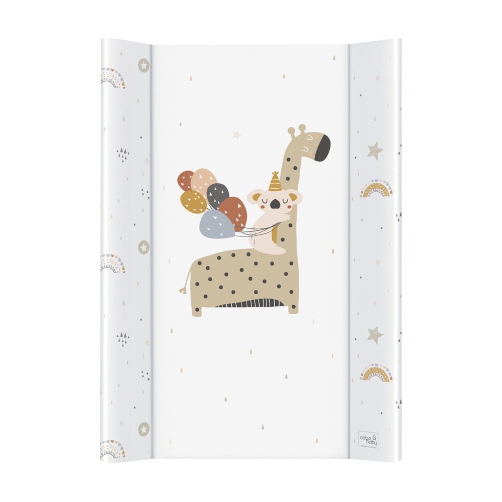 CEBA Materassino Fasciatoio 2 Lati con Tavola Rigida (50x70) Comfort Giraffe